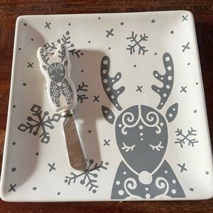 Temp-Tations Gray and White Reindeer Accent Decor